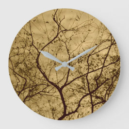 Reloj Redondo Grande Cielo otoñal