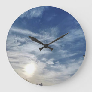 Reloj Redondo Grande Cielo ruso contemporáneo