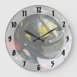 Reloj Redondo Grande Cierre del casco del bombero
