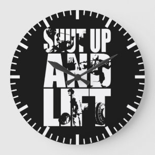 Reloj Redondo Grande Cierre y levante - el entrenamiento del gimnasio