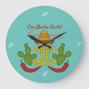 Reloj Redondo Grande Cinco de Mayo Thunder_Cove