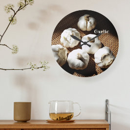 Reloj Redondo Grande Cinco ropas enteras de ajo