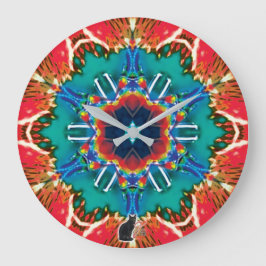 Reloj Redondo Grande Cinnamon Kaleidoscope