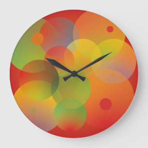 Reloj Redondo Grande Circles/Hearts/gradient CIRCLES by masanser pixela