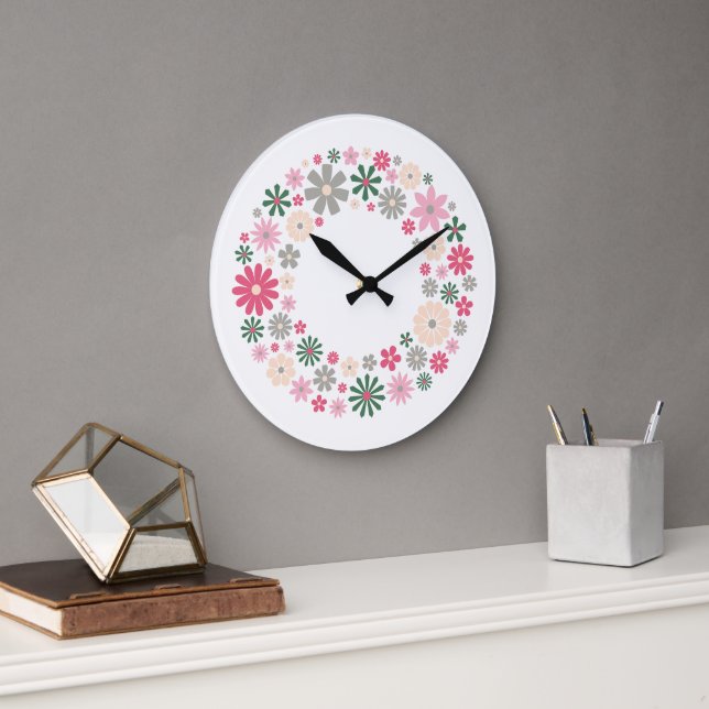 Reloj Redondo Grande Círculo de alegría (Oficina)