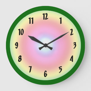 Reloj Redondo Grande Círculo del arco iris