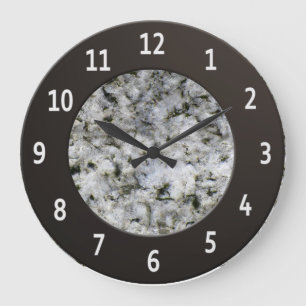 Reloj Redondo Grande Círculo metálico brillante de los dígitos de la