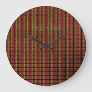 Reloj Redondo Grande Círculos cálidos retro