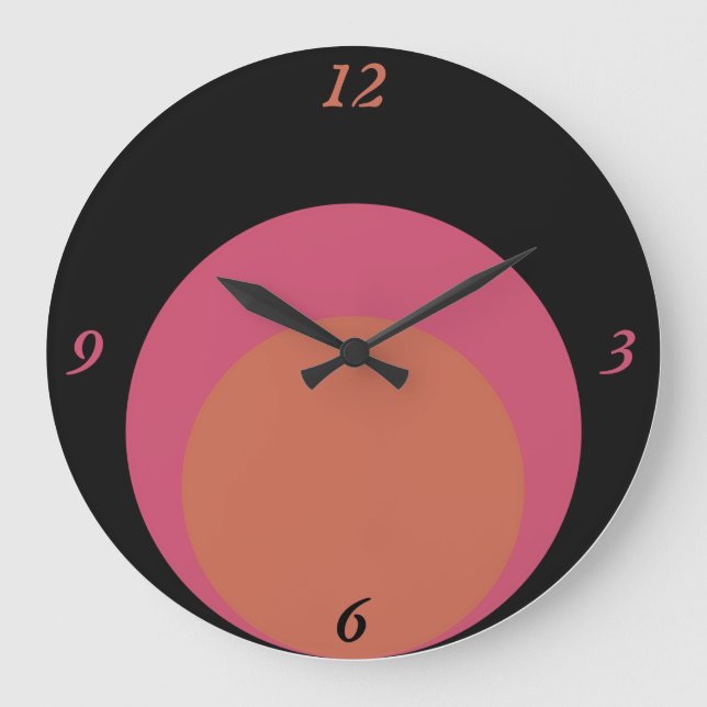 Reloj Redondo Grande Círculos de Mod (Anverso)