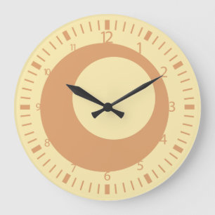 Reloj Redondo Grande Círculos desplazados de Pixelat por Masanser
