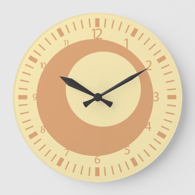 Reloj Redondo Grande Círculos desplazados de Pixelat por Masanser (Anverso)