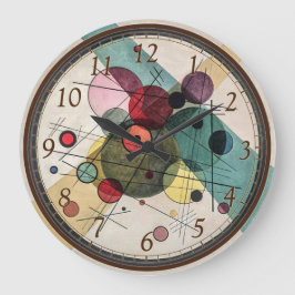Reloj Redondo Grande Círculos en un círculo - Kandinsky