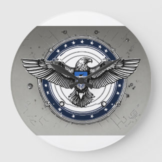 Reloj Redondo Grande Círculos sin tiempo: La colección de cuadros acríl