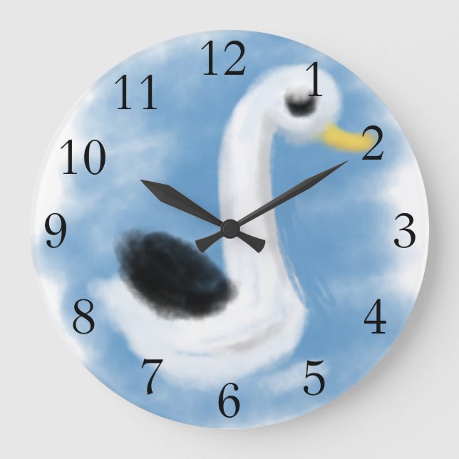 Reloj Redondo Grande Cisne (Anverso)