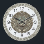 Reloj Redondo Grande Cisne Art Déco<br><div class="desc">Gran diseño de reloj. Lo amarás como otros. Siéntete libre de usar este diseño para otros productos que te gusten o personalizar y agregar tu texto. Sígueme para más. Gracias. Que tengas un buen día.</div>