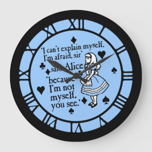 Reloj Redondo Grande Cita de Alice, no yo