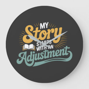 Reloj Redondo Grande Cita de columna de motivación de estudiantes quiro