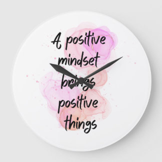 Reloj Redondo Grande Citas inspiradoras positivas, Get Motivated