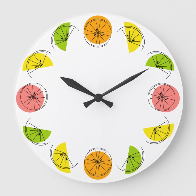 Reloj Redondo Grande Citrus clock round (Anverso)