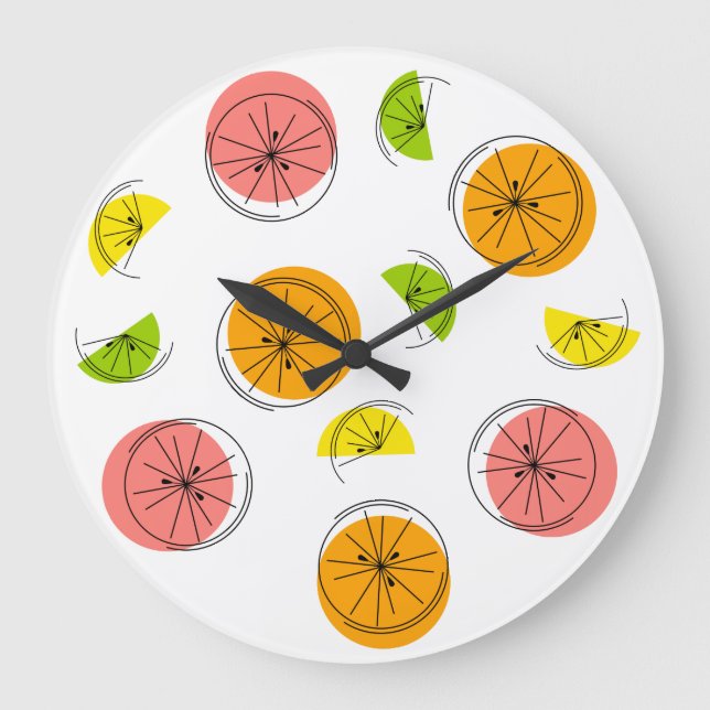 Reloj Redondo Grande Citrus Múltiple ronda (Anverso)