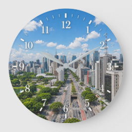 Reloj Redondo Grande City Clock Day 2026