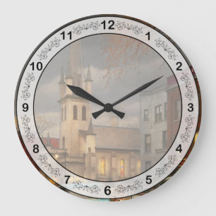 Reloj Redondo Grande Ciudad - Amsterdam NY - Oraciones de la Tarde 1941