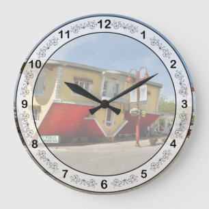 Reloj Redondo Grande Ciudad - Canadá - La casa al revés