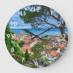 Reloj Redondo Grande Ciudad croata de Omis.