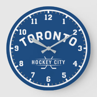 Reloj Redondo Grande Ciudad de hockey de Toronto grande pared reloj de