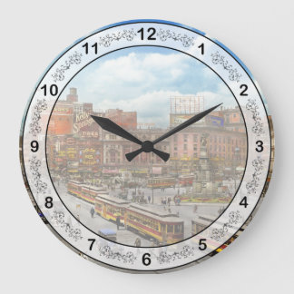 Reloj Redondo Grande Ciudad - Detroit MI - Motor City 1917