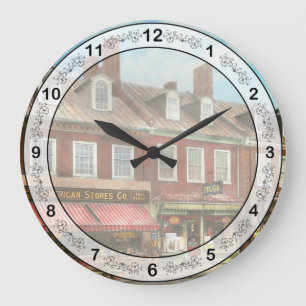 Reloj Redondo Grande Ciudad - Easton MD - Una porción de la vida americ