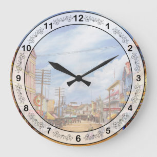 Reloj Redondo Grande Ciudad - Isla Mackinac - Más que solo alfombras