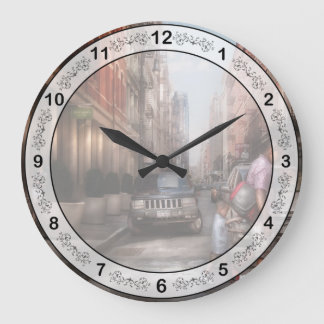 Reloj Redondo Grande Ciudad - NY - Caminando por Mercer Street