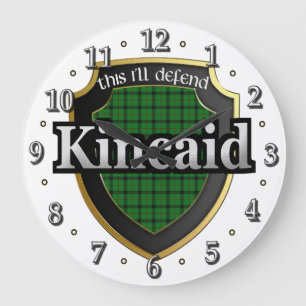 Reloj Redondo Grande Clan Kincaid Tartan Scottish Dream Clock