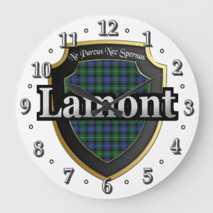 Reloj Redondo Grande Clan Lamont Tartan Scottish Dream Clock