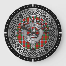Reloj Redondo Grande Clan MacDuff Crest & Tartan Knot