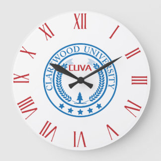 RELOJ REDONDO GRANDE CLAREWOOD UNIVERSITY ROMAN