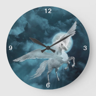 Reloj Redondo Grande Claro de luna Pegaso