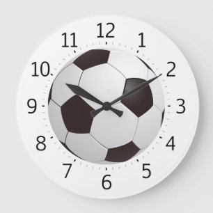 Reloj Redondo Grande Clásica Bola de Fútbol   Regalos Guay