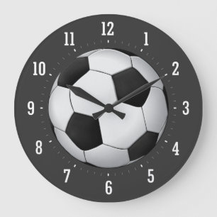 Reloj Redondo Grande Clásica Bola de Fútbol   Regalos Guay