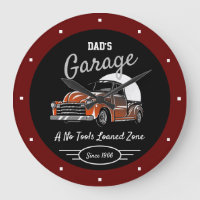 Clásico Camión Chevy Garage papá se llama rojo osc