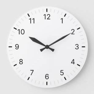 Reloj Redondo Grande Clásico mínimo simple