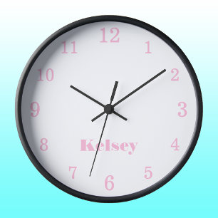 Reloj Redondo Grande Clásico y elegante nombre de la canela blanca y de