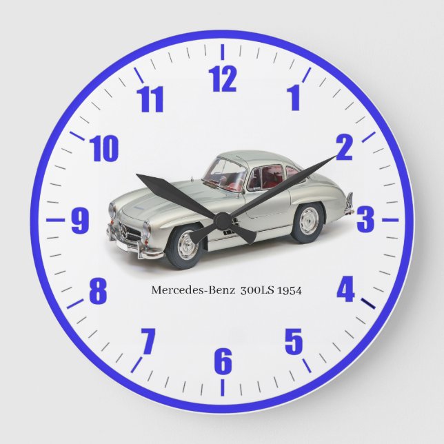 Reloj Redondo Grande Classic Mercedes-Benz Acrylic Wall Clock (Anverso)