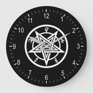 Reloj Redondo Grande Classic pentagram symbol