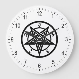 Reloj Redondo Grande Classic pentagram symbol