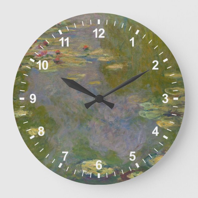 Reloj Redondo Grande Claude Monet | Algas de agua, 1919 (Anverso)