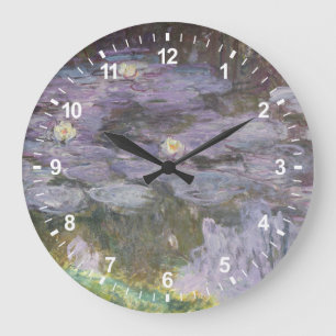 Reloj Redondo Grande Claude Monet el Waterlilies