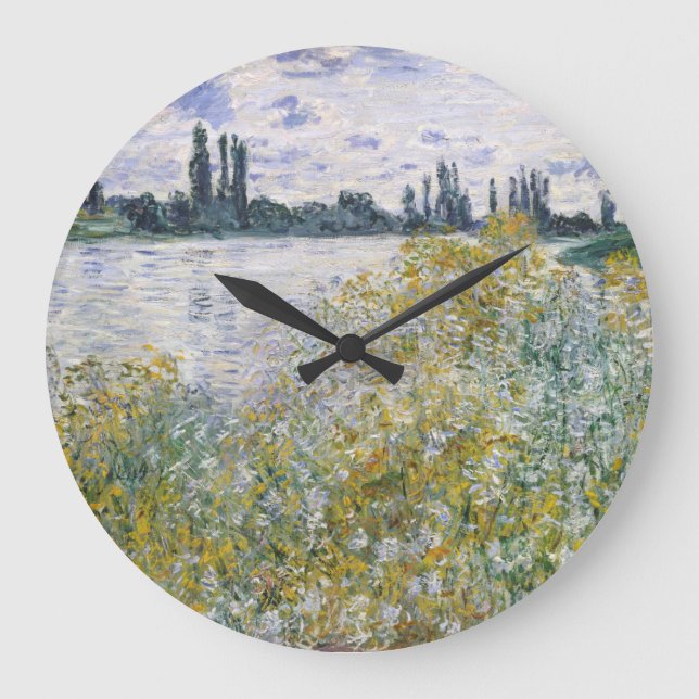 Reloj Redondo Grande Claude Monet | � le aux Fleurs cerca de V � theuil (Anverso)