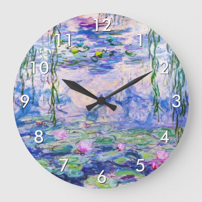 Reloj Redondo Grande Claude Monet - Lilies de agua / Nympheas 1919 (Anverso)